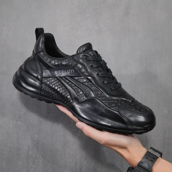 European Style Genuine Leather Premium Sneaker